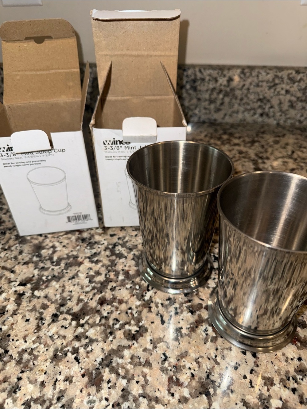 Mint Julep Cup - Stainless Steel Silver (Set of 2)